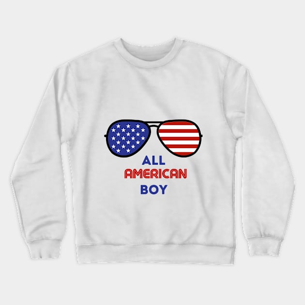 All American Boy Crewneck Sweatshirt by Ashden
